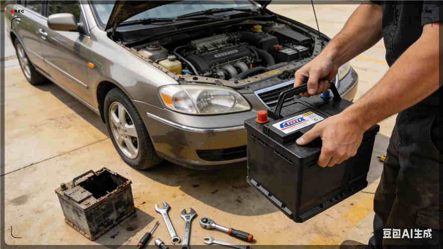 枣庄汽车换电瓶电话【案例】